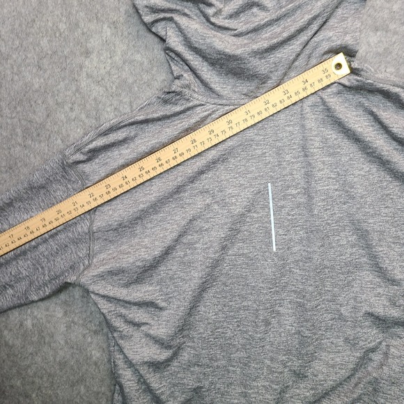 Nike Running Element Hoodie Women's M Grey Dri-Fit Thumb Holes Stretch Mock Neck - Picture 6 of 9